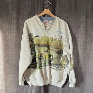 Art unlimited South Dakota waterfowl duck goose pullover sweatshirt with pockets